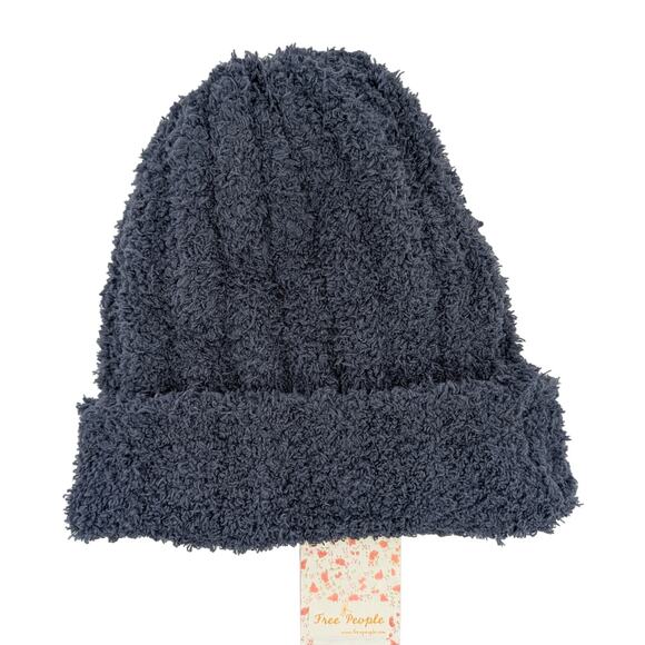 Free People Navy Blue Cozy Beanie - Picture 1 of 7